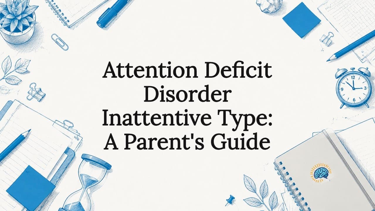 Attention Deficit Disorder Inattentive Type: A Parent's Guide
