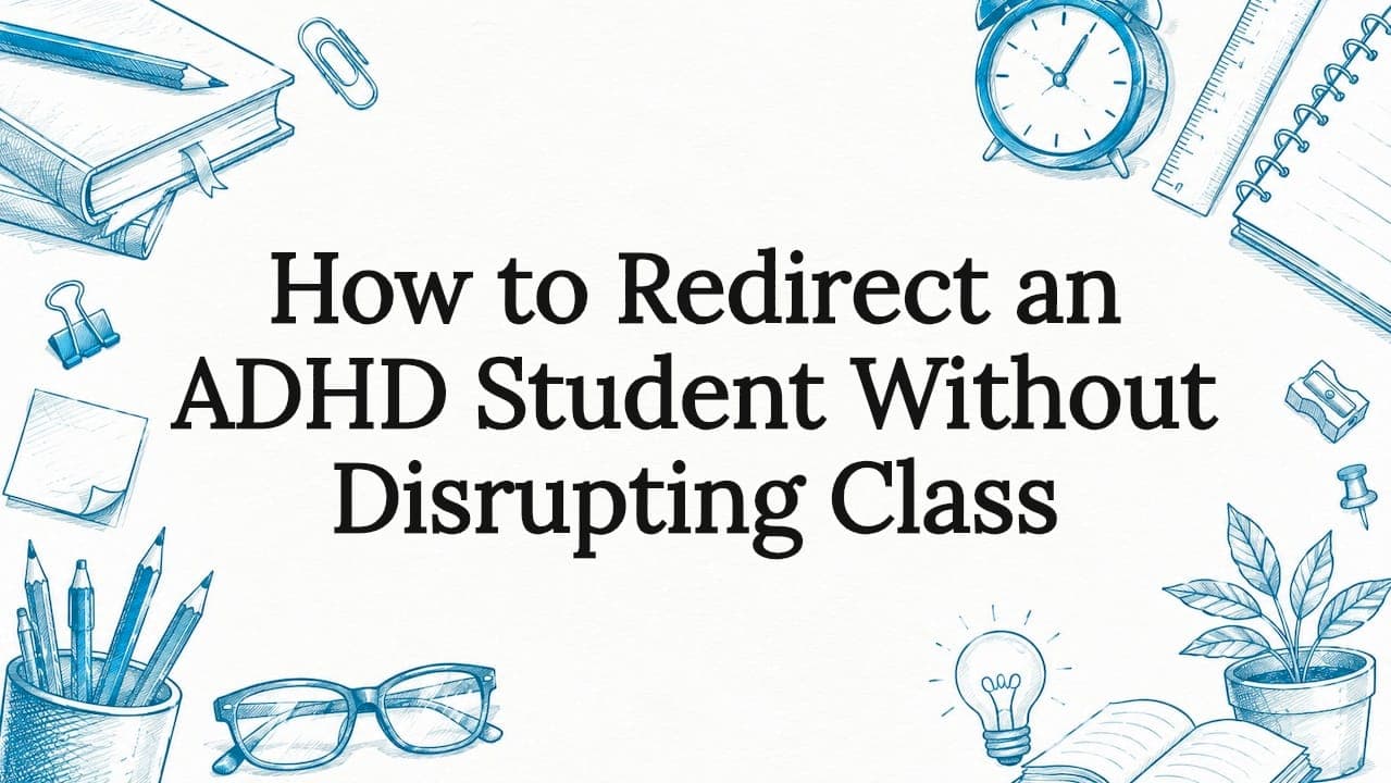 How to Redirect an ADHD Student Without Disrupting Class