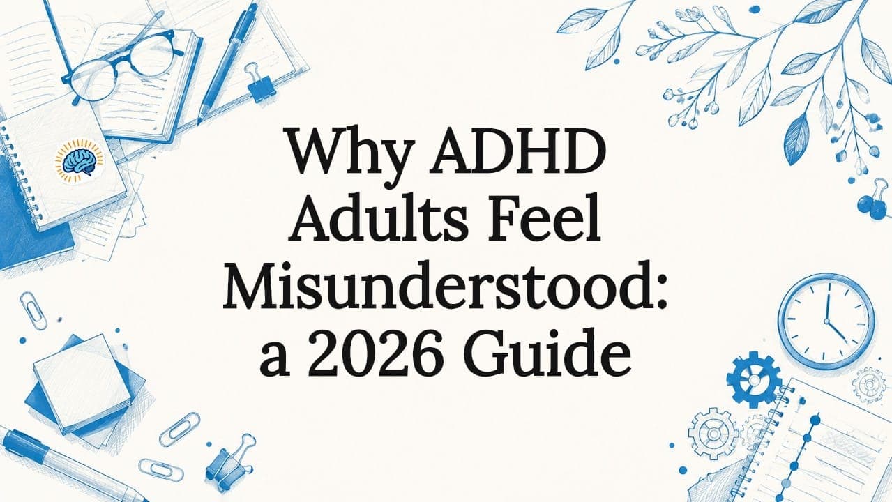 Why ADHD Adults Feel Misunderstood: a 2026 Guide