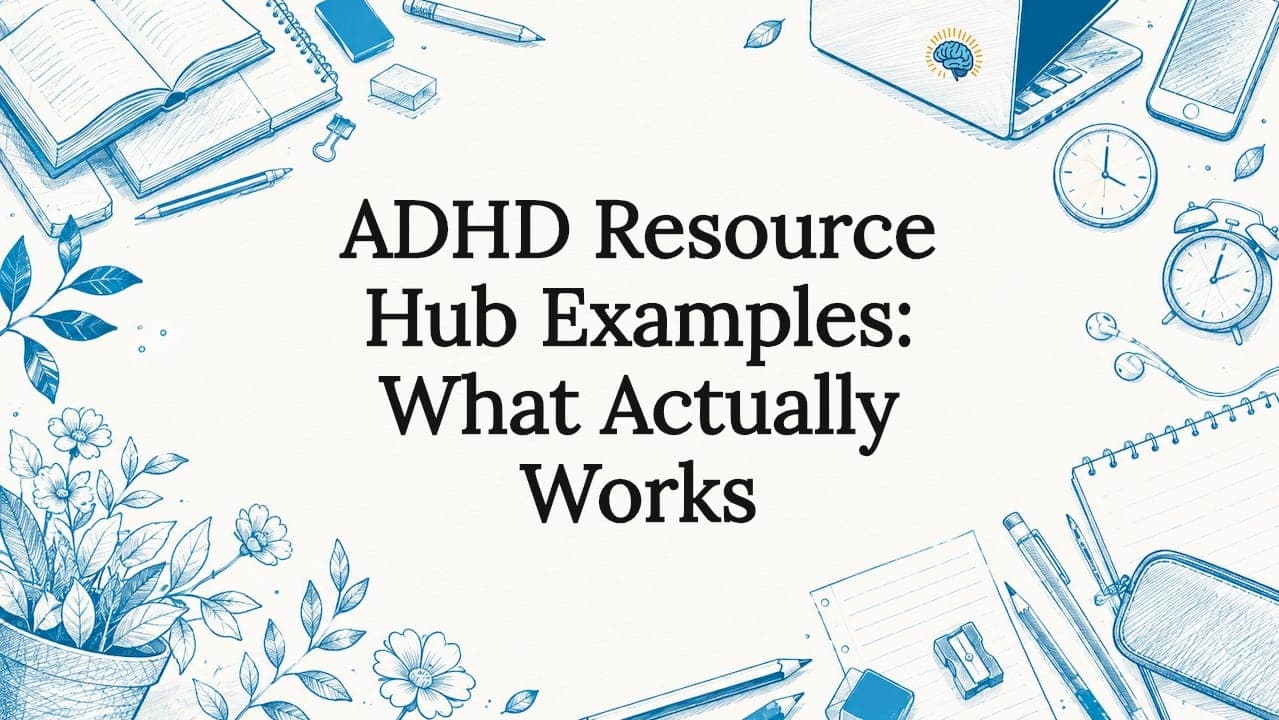 ADHD Resource Hub Examples: What Actually Works